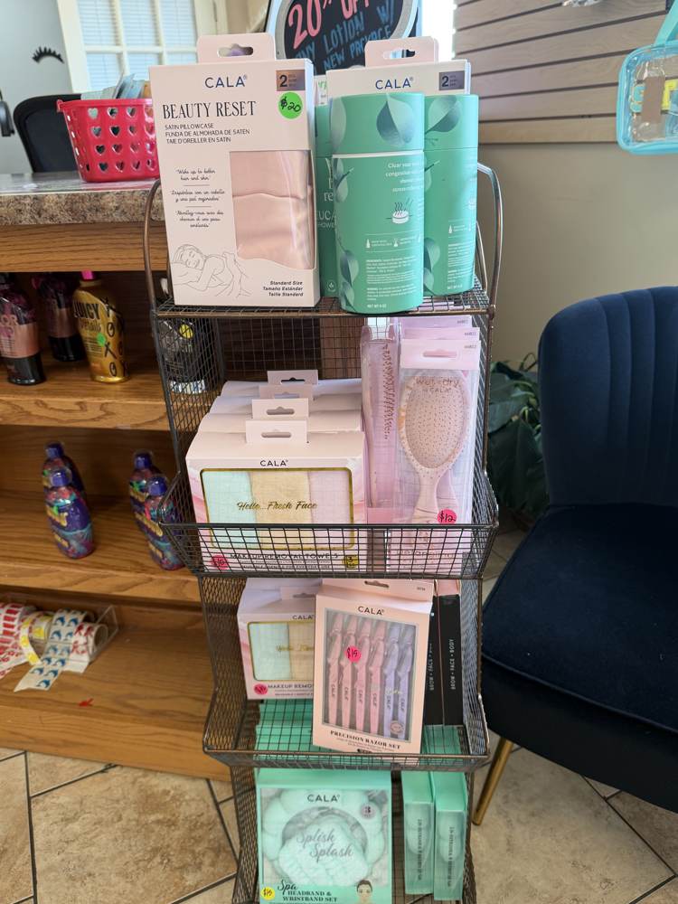 CALA beauty and spa products at Bama Tan boutique